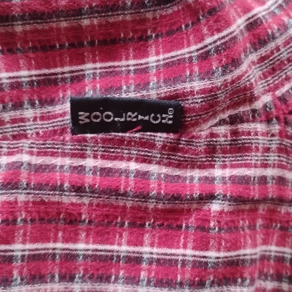 🌲 WOOLRICH Red Plaid Button Down Shirt LG  EPLVC - Picture 6 of 12